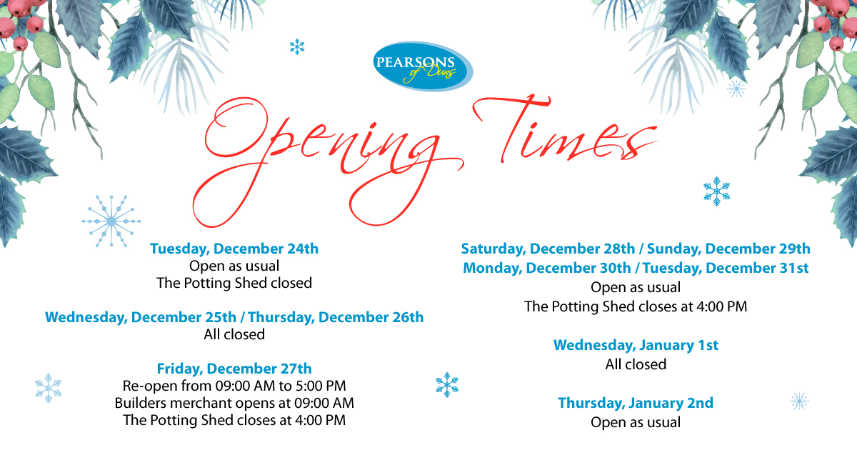 Festive Opening Hours